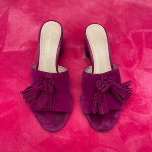 Italian leather mules size 8.5